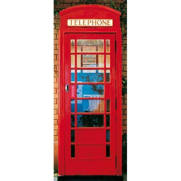 Brewster Home Fashions Brewster Home Fashions DM549 Telephone Box Wall Mural - 79 in. DM549